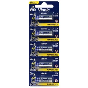 5 Vinnic Alkaline 27A Batteries 12V L828F El-812 El812 G27A L828 Exp 2028 NEW - Picture 1 of 1