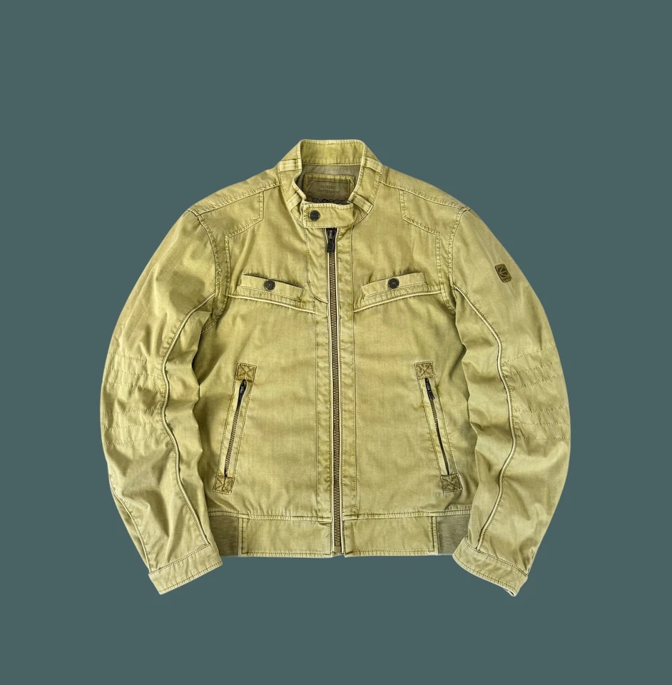 Chaqueta Bomber Energie Vintage Racing Desteñida Y2K Avant Garde Foto 1 de 4