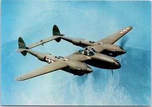 Lockheed P-38H ""Lightning"" Flugzeug Postkarte Flugzeug Luftfahrt - Bild 1 von 2