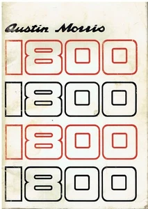 AUSTIN MORRIS 1800 Mk3 LANDCRAB SALOON ORIGINAL 1971 OWNERS INSTRUCTION HANDBOOK - Picture 1 of 1