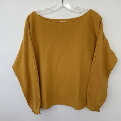 Suéter Caslon Mujer Top Pequeño Suelto Ajustado Mostaza Informal Otoño Foto 1 de 4