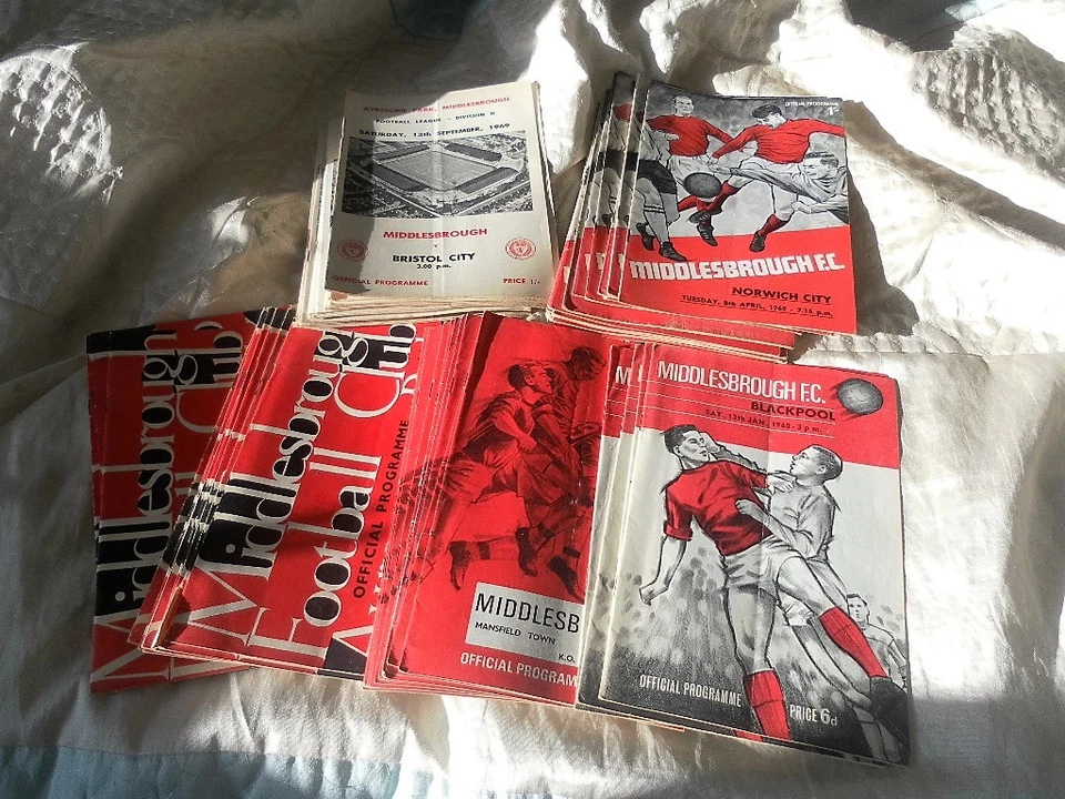 MIDDLESBROUGH HOME PROGRAMMES 1964 - 70 SELECT FROM LIST  - Image 1 of 1