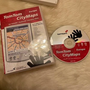 TomTom Europe City Maps for Palm OS, PocketPC, EPOC PDA‘s 2001, gebr. - Bild 1 von 1