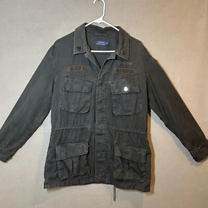 POLO Ralph Lauren Military Style Cotton Button up Shacket M PRL USRL - Imagen 1 de 12