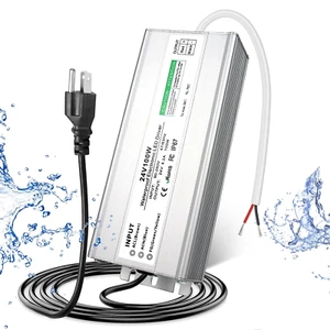 24V 100W LED Power Supply, Waterproof IP67 LED Driver, AC 110V to DC 24 Volt  - Picture 1 of 8