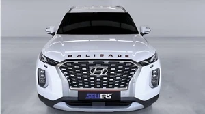 Hood Trunk Palisade lettering Black&Red emblem Badge For 2020+ Hyundai Palisade - Picture 1 of 13