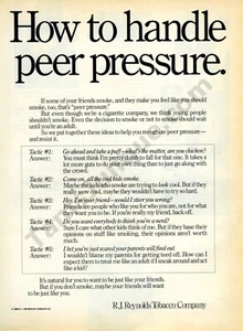 1983 R.J. Reynolds Anti Smoking Old Vintage Print AD Historical Item! (682) - Picture 1 of 1