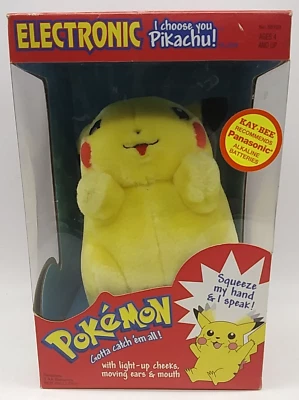 Pokemon ELECTRONIC "I Choose You Pikachu!"  1999 Nintendo Hasbro In Box WORKS! - Image 1 of 4