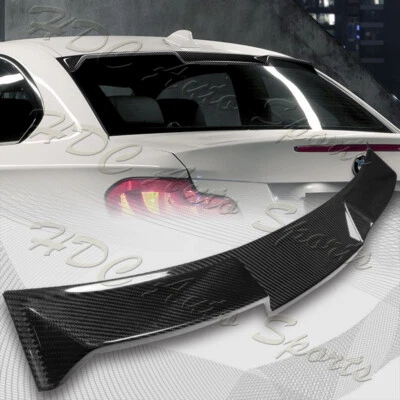 For 2008-2013 BMW 1-Series Coupe E82 V-Style Carbon Fiber Rear Roof Spoiler Wing - Image 1 of 4
