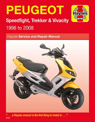 NEW Haynes Manual For PEUGEOT SPEEDFIGHT 2 (50CC) (L/C) (REAR DRUM BRAKE) 2008 - Image 1 of 3