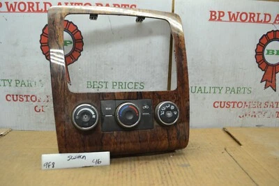 Chevrolet Traverse Temp Climate 22969802 2013-17 bisel de control 46-9F8 Foto 1 de 4