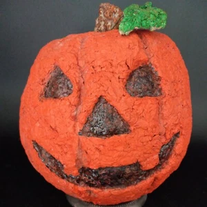 Halloween Calabaza Jack O Linterna Artesanal Papel Maché De Colección/L3B - Imagen 1 de 7