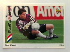 1993 Upper Deck World Cup USA '94 Preview Card #1 - Tony Meola - USA - Mint/NM