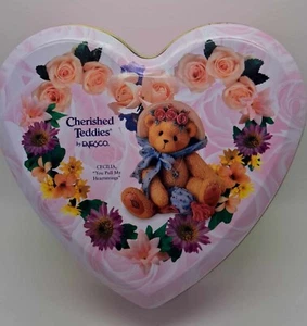 Cherished Teddies Cecilia "You Pull At My Heart Strings" #662445 Tin Mothers Day - Picture 1 of 5