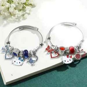 Hello Kitty & Friends *BEADED CHARM BRACELET adults/kids* You Choose NEW IN PKG - Picture 1 of 8