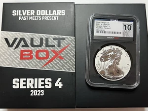 2021-W Silver Eagle Reverse Proof NGC X 10 PR70 2021 W Type 1 Vault Box Black - Picture 1 of 3