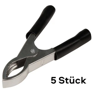 5 piezas pinza cocodrilo McPower, 82 mm, negro, 20A - Imagen 1 de 2