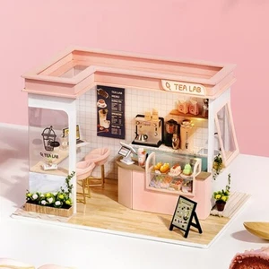 DIY 3D Puzzles Wooden Toy Miniature Dollhouse Handmade Doll House Model Building - Picture 1 of 10