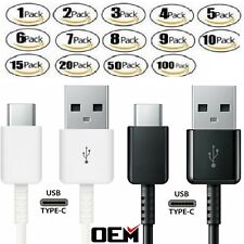 Lot USB C Cable Type C Fast Charger For OEM Samsung Galaxy S8 S9 S10 Plus Note8 