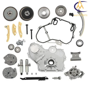 For Chevrolet GMC 2.2L 2.4L Engine Timing Chain Kit Actuator Gear Cover Gasket - Picture 1 of 16
