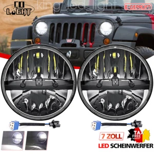 178mm 7Zoll LED Hi/Lo DRL Projektor Scheinwerfer Für Honda Jeep Toyota E-Geprüft - Bild 1 von 8