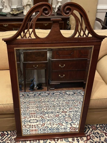 Henkel Harris Arched Top Cherry Model H-12 Mirror Cover
