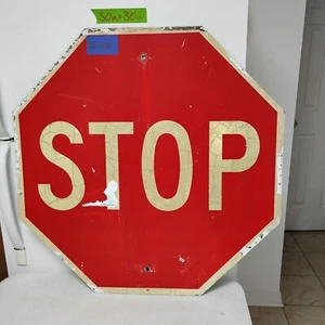 Stop Sign 30" Authentic Retired Street Traffic Road Sign Lot 12-488 - Picture 1 of 2