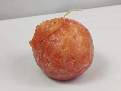 Vintage Fruit Candle Peach Shaped No Scent Decorative Never Used Home / Office  - Image 1 of 4