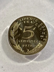 1978 France 5 Centimes Graded MS 66 by ANACS - Picture 1 of 4