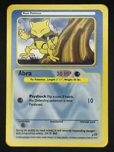 Carta collezionabile Pokémon Funskool india Abra 2004 rara, difficile da trovare. - Foto 1 di 2