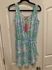 Lilly Pulitzer Annalee Romper What A Lovely Place Size Small Nwt $138?