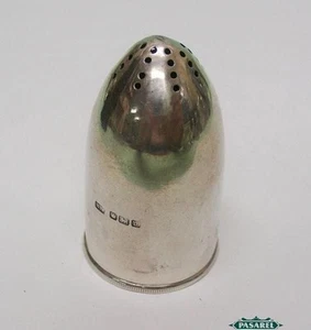 Novedad Coctelera de sal y pimienta de plata esterlina Lee & Wigfull Sheffield Inglaterra 1914 - Imagen 1 de 5