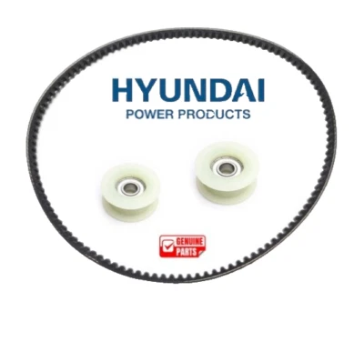 Hyundai 1149147 & 1143114 HYM Idler Pulley and Drive Belt Replacement Genuine - Image 1 of 4