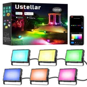 RGBW Flood Light Outdoor, Smart WiFi Outdoor Color Changing Landscape lights ... - Picture 1 of 6