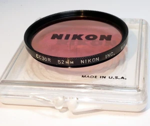 Nikon 52mm CC30R Filter made in USA Nikkor Genuine tungsten correction - Picture 1 of 11