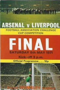 ARSENAL V Liverpool ~ final copa fa 1971 ~ programa excelente estado - Imagen 1 de 1