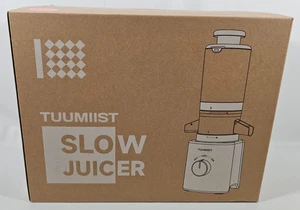 Cold Press Slow Juicer Maschine 4,25" XL Futterschacht ganze Früchte Gemüse Rosa - Bild 1 von 6