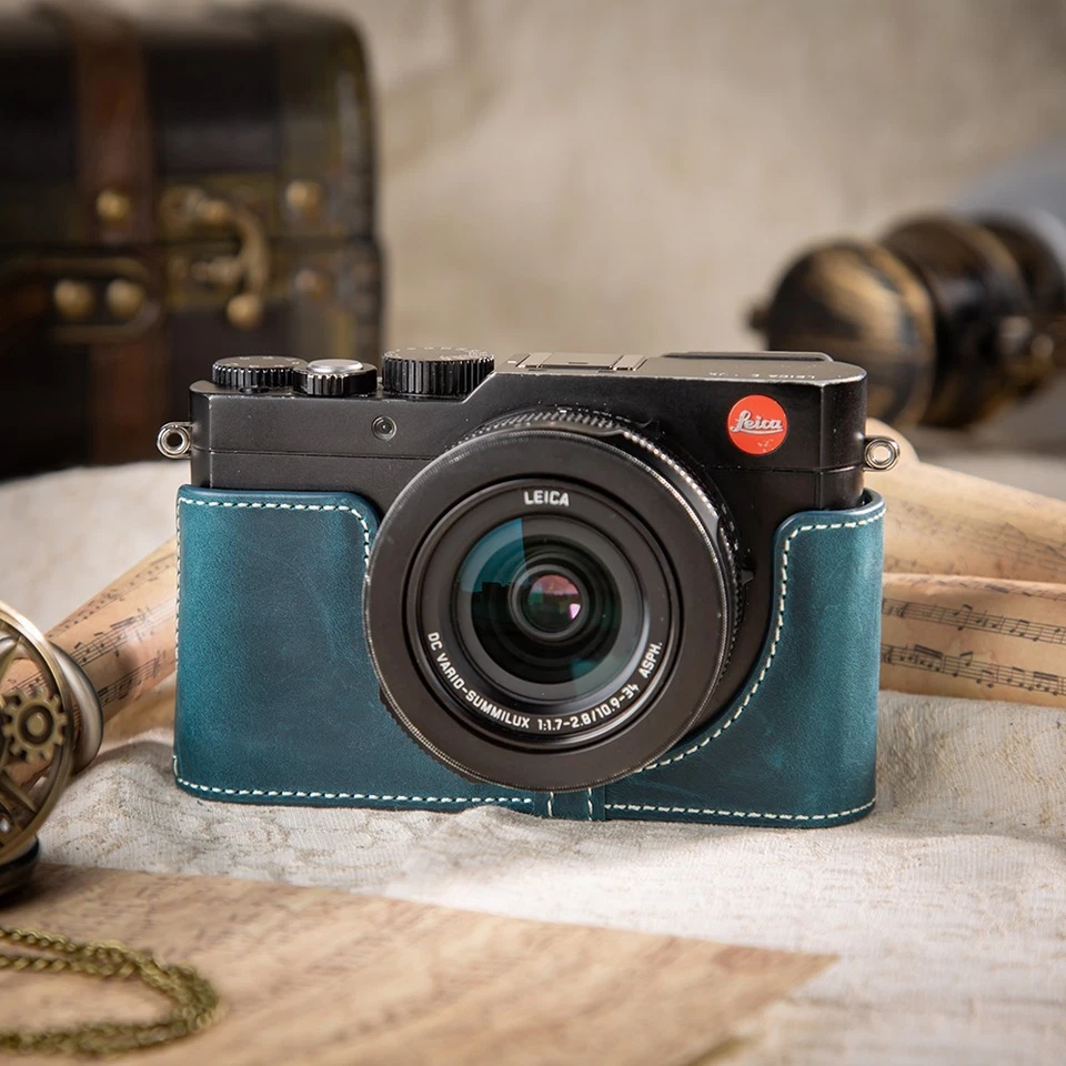 Handmade Genuine Real Leather Half Case Bag Cover For Leica D-Lux 7 DLux Typ109 - Image 1 of 1