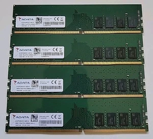 ADATA 64GB 4x16GB PC4-3200AA-UA3-11 DDR4 DESKTOP memory - Picture 1 of 2
