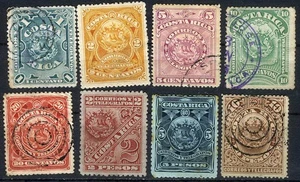 Escudo de armas usado Costa Rica 1892 (SC# 35-39, 42-44) - Imagen 1 de 1