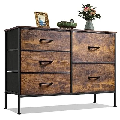  Dresser for Bedroom with 5 Drawers, Wide Bedroom Dresser with Drawer  - Imagem 1 de 4