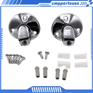 1pair Chrome Sunvisor Support Brackets For 1967-1969 Camaro - Picture 1 of 18