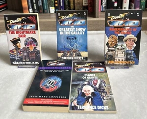 Doctor Who (80s-90s) 5 Paperback UK Import Target Sci-Fi Book Lot - Picture 1 of 13