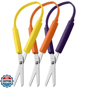 Suministros especiales Tijeras de bucle para adolescentes y adultos 8 pulgadas (paquete de 3) Colorfu - Imagen 1 de 5