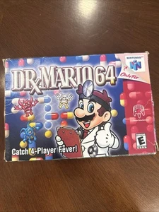 Dr. Mario 64 (Nintendo 64, 2001) CIB Cartridge, Box, Manual, Reg Card, Inserts - Picture 1 of 16
