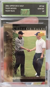 2001 UD Upper Deck TIGER WOODS Rookie Card RC #TT30 EJE 10 Gem Mint Graded - Picture 1 of 1