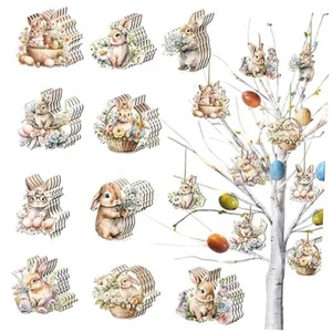 Easter Ornaments 30 Pcs Spring Tree Decorations Hanging Ornaments for Tree - Picture 1 of 8