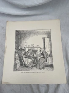 Martin Chuzzlewit Illustration By Frederick Pegram Art Print Charles Dickens - Picture 1 of 3