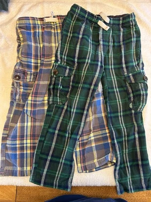 Pantalones de franela Mini Boden niños talla 4 cintura elástica Foto 1 de 4