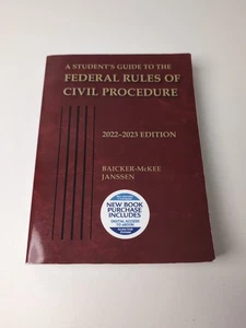 AStudent's Guide to the Federal Rules of Civil Procedure, 2022-2023 - Imagen 1 de 4